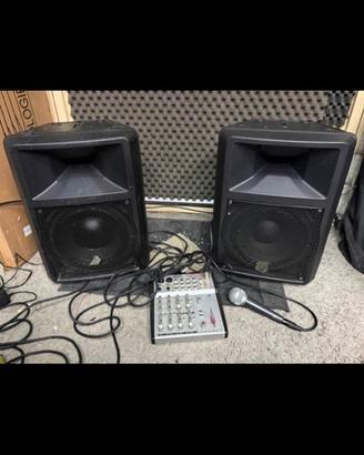 Impianti Karaoke complero casse mixer microf