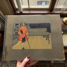 Antico catalogo parquet fine 800 raro tavole