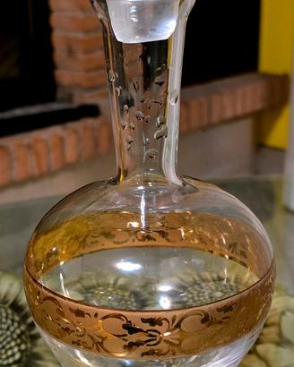 Set 6 bicchieri piu' decanter vino/ liquore