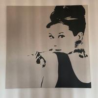 tela quadro stampa Audrey Hepburn 