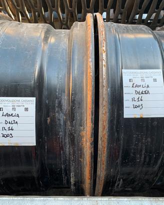 CERCHI IN FERRO LANCIA DELTA R16 ANNO:2009