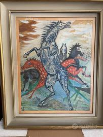 m. Morigi  quadro Cavalli 