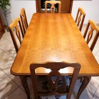 tavolo+6 sedie+ soggiorno