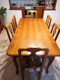 tavolo+6 sedie+ soggiorno