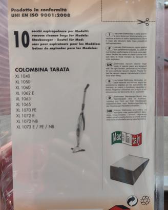 sacchetti aspirapolvere DeLonghi colombina Tabata 