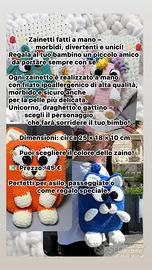 Zainetto “Gattino” fatto a mano