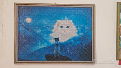 Quadro Puzzle Gatti nella Notte (1000 pezzi) - Già