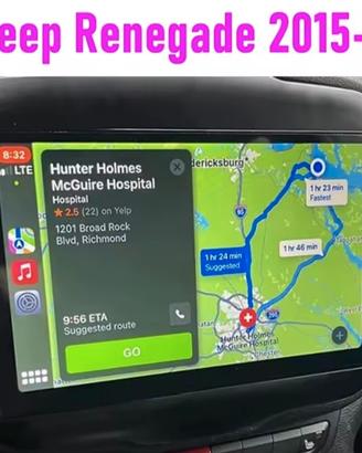 Jeep Renegade navigatore android 4+64 carplay