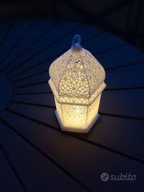 porta candela led stile orientale