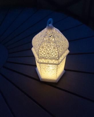 porta candela led stile orientale