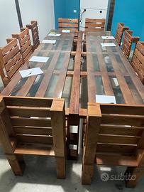 Tavolo e sedie da riunione