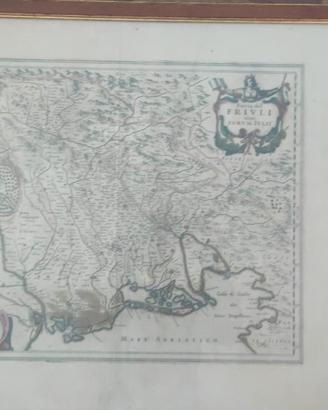  Mappa Friuli Janssonius Amsterdam 1638-1640