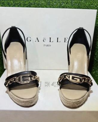 Gaëlle Paris - Sandali zeppa catenella G