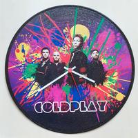 Vinile 33 giri a orologio omaggio ai Coldplay 