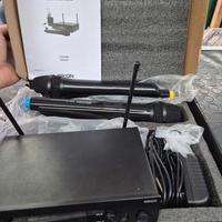 2 microfoni set duo microfoni senza filo