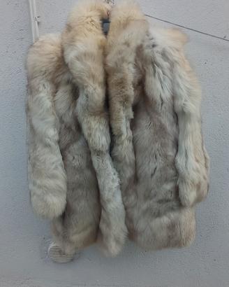 pelliccia volpe bianca