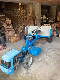 Fresatrice bcs 725 con rimorchio