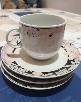 servizio da tea in porcellana