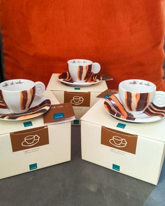 Set 3 Tazzine Espresso THUN "Caffè al Volo" 