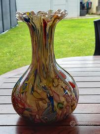 vaso in vetro di murano vintage  seri tutti frutti