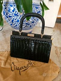 Borsa Viganotti in pelle di coccodrillo