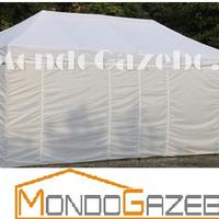 Gazebo 3x6 con pareti laterali 6x3 fiera chiosco