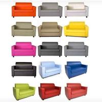 Divano divanetto 2 posti tessuto pelle vari colori