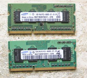 RAM Samsun DDR3 SDRAM 2 x 1GB