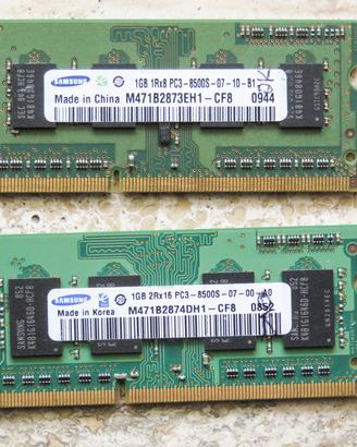 RAM Samsun DDR3 SDRAM 2 x 1GB