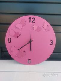 Orologio da parete da muro farfalle