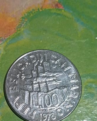 100 Lire del 1978 della Repubblica di San Marino