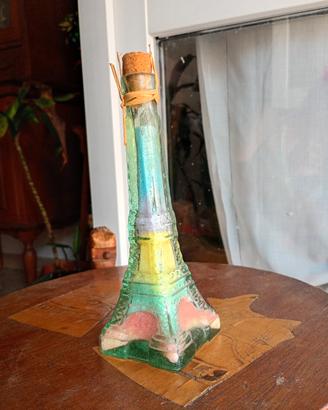 Bottiglietta souvenir vintage Torre Eiffell 