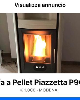 Stufa a Pellet Piazzetta P963C