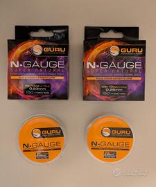 4 Bobine monofilo Guru N-Gauge
