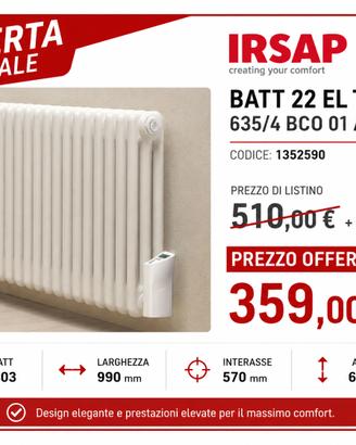 Termosifone Irsap Tesi 4 Acciaio