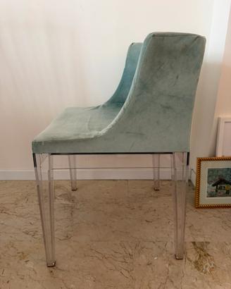 2poltrone KARTELL MADEMOISELLE- rifoderate-velluto