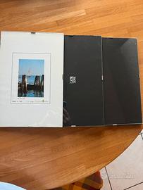 POrtafoto n.3 in vetro e ganci 20x30