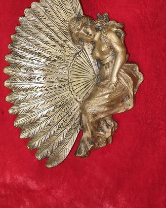  vassoio porta oggetti in  vintage in bronzo 