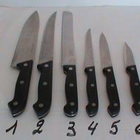 KIT 6 COLTELLI DA CUCINA DELLA MILOMEX LTD USATI