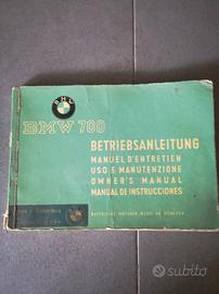 Libretto uso e manutenzione BMW 700