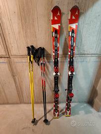 Sci Atomic race SL 165, scarponi e racchette