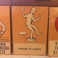 Cartelli Industriali - lotto di 3 pezzi