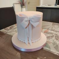 Torta finta Benvenuto/ compleanno Bambina