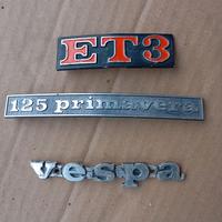 Targhe targhette piaggio vespa ET3 primavera 125