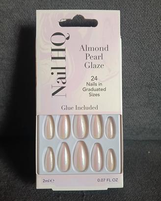 24 Unghie finte Press on con colla mandorla NailHq