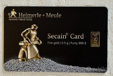 Lingotto Oro HEIMERLE & MEULE 0,5 g Puro Grammo