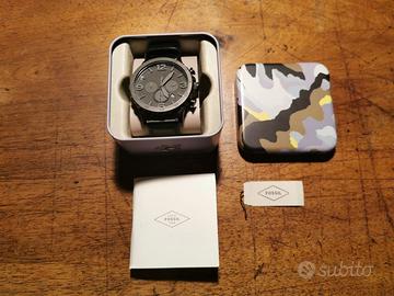 Orologio Fossil Nate Black Cronografo 52 mm
