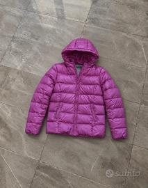 Piumino fucsia con cappuccio taglia S