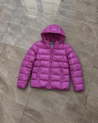 Piumino fucsia con cappuccio taglia S