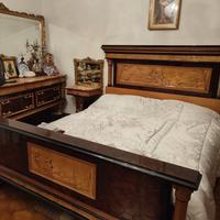 Camera letto radica noce/marmo ARTIGIANALE
